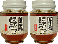 日本蜜蜂はちみつ220g｜2個セット